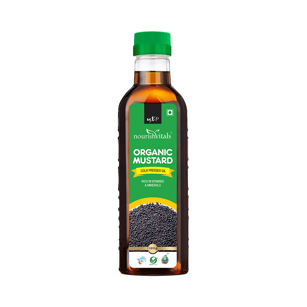 NourishVitals Organic Mustard Cold Pressed Oil