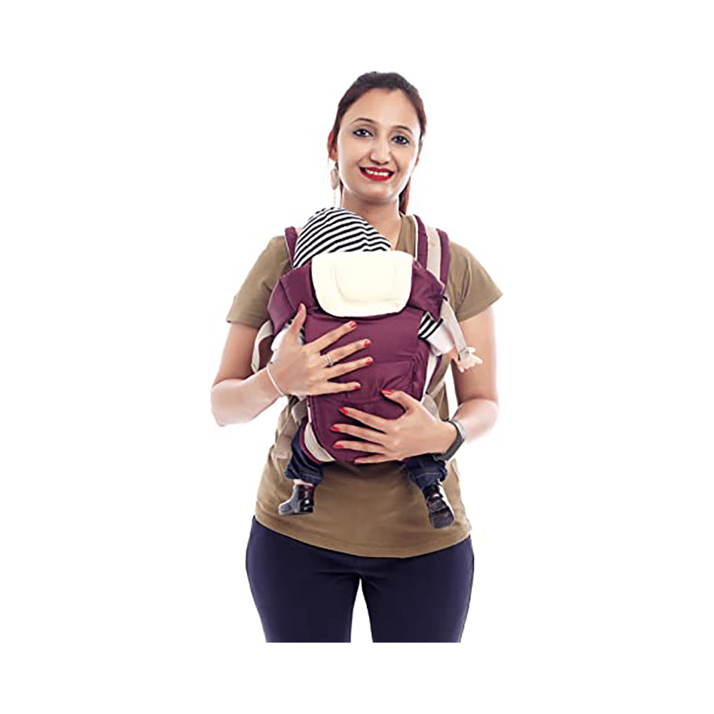 Guntina 4 in 1 Adjustable Baby Carrier Cum Kangaroo Bag Purple - Image 3