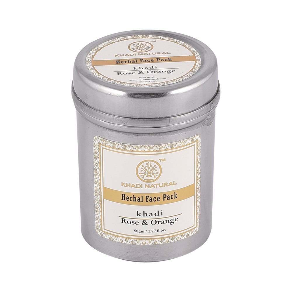 Khadi Naturals Ayurvedic Rose & Orange Face Pack - Image 3