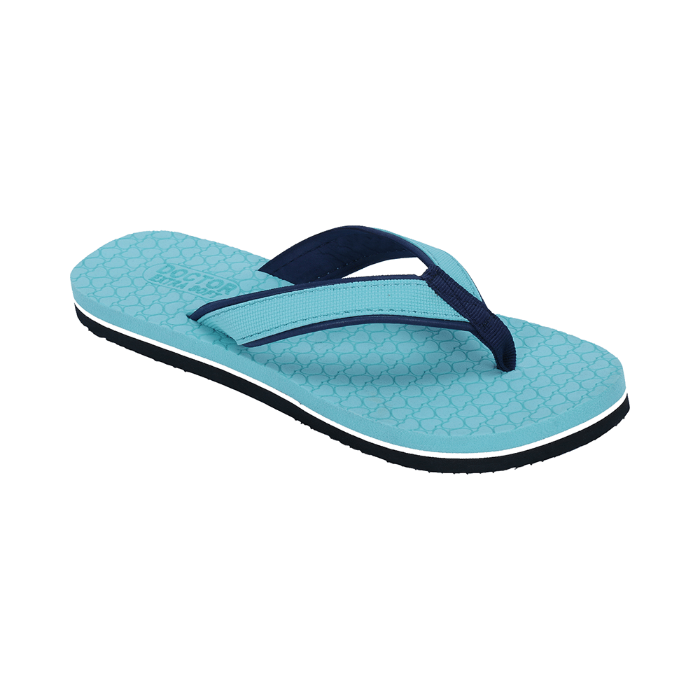 Doctor Extra Soft D 3 Women's Slippers with Bounce Back Technology Orthopaedic and Diabetic MCR Anti-skid Cushion Comfort Green Navy 5 - Image 6