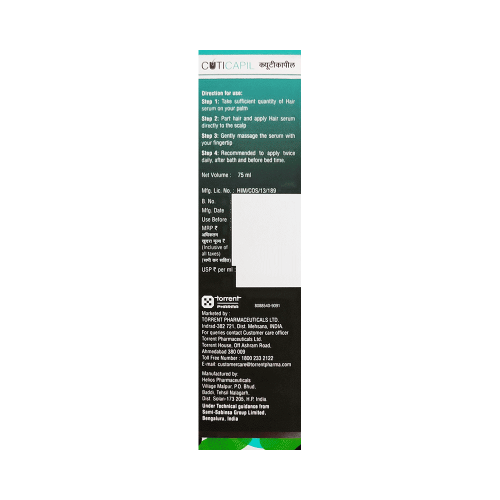 Cuticapil Hair Serum for Hair Growth | Strengthens Hair Roots - Image 3