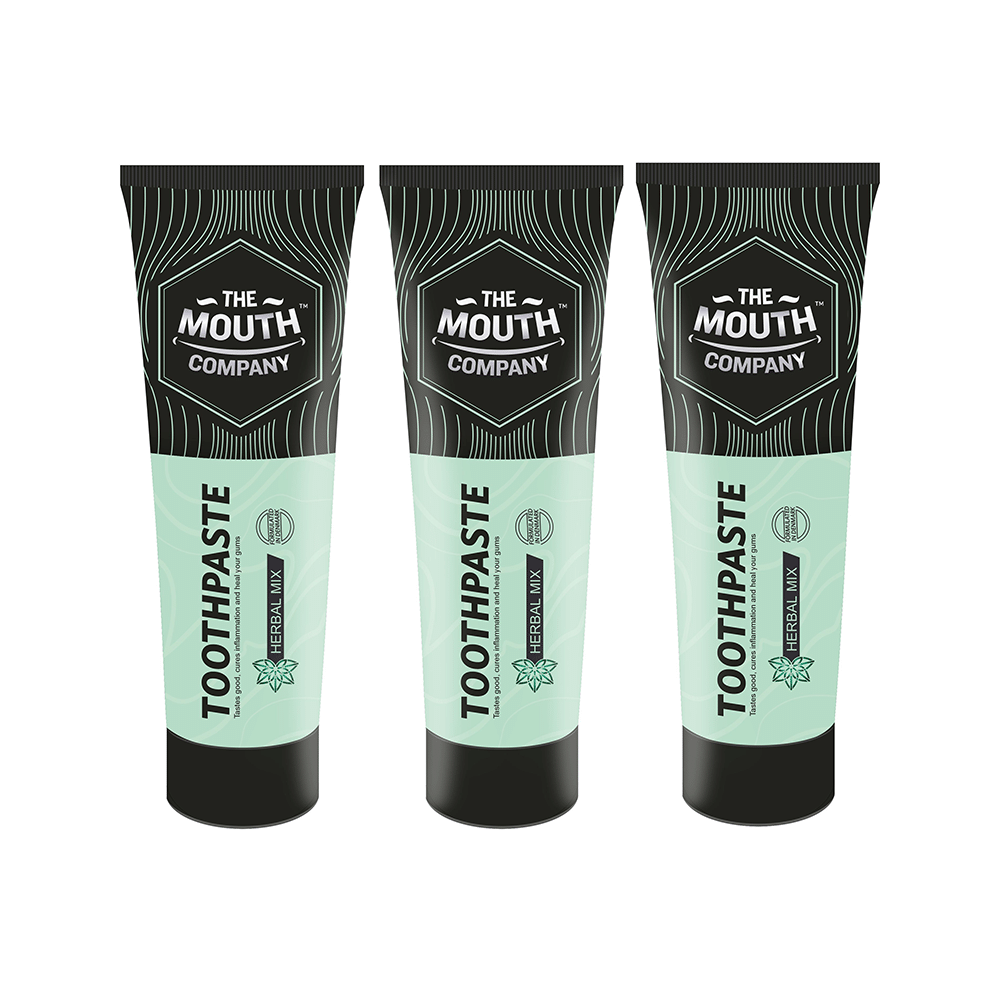 The Mouth Company Herbal Mix Toothpaste (75gm Each) - Image 2