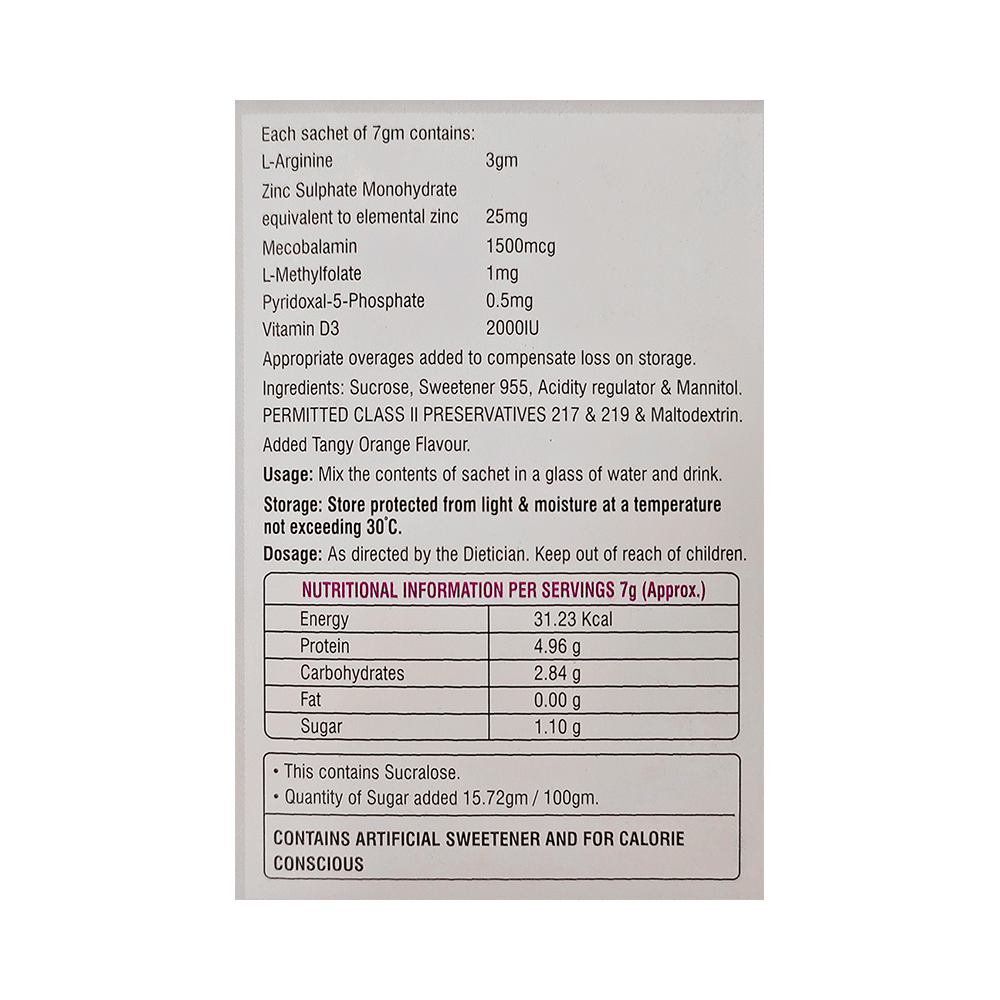 Laforze IUGR Granules Tangy Orange Sugar Free - Image 2