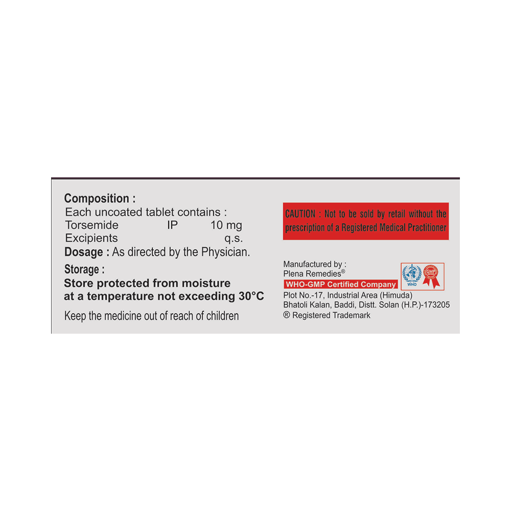 Torsemy 10 Tablet - Image 2