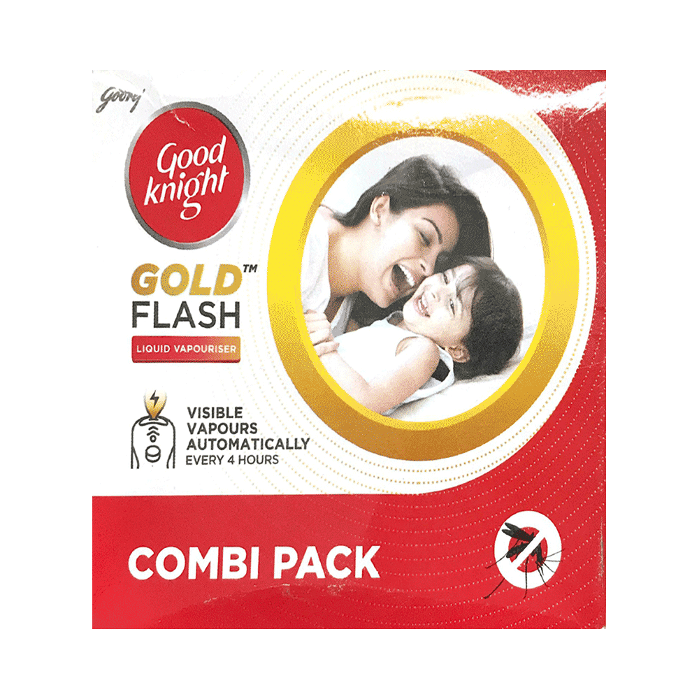 Good Knight Gold Flash Machine with Gold Flash Refill(45ml) Combi Pack - Image 1