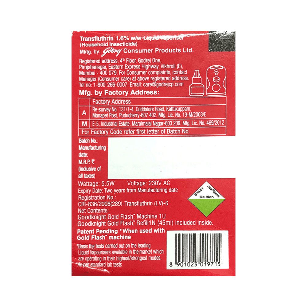 Good Knight Gold Flash Machine with Gold Flash Refill(45ml) Combi Pack - Image 4