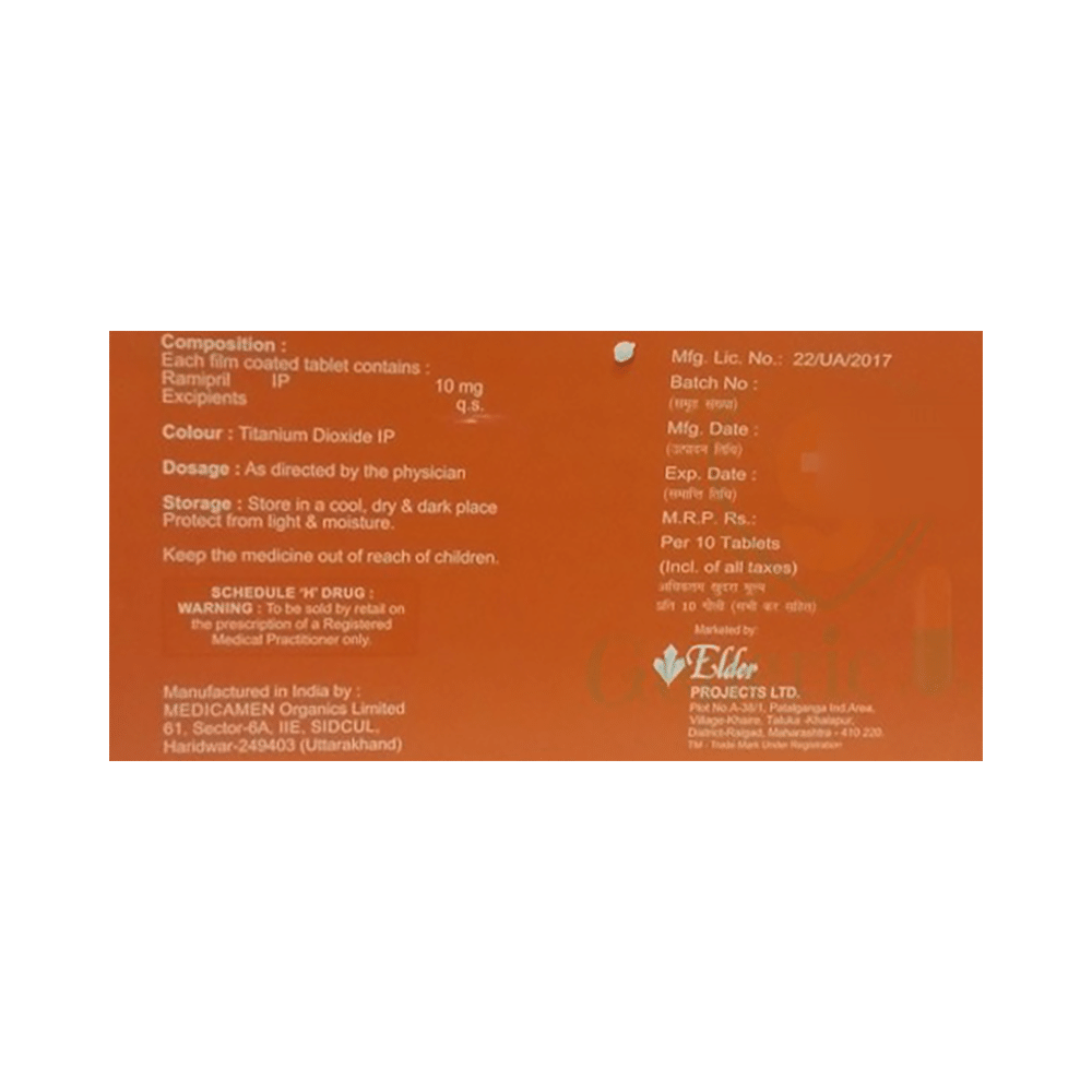 Eldapril 10mg Tablet - Image 2