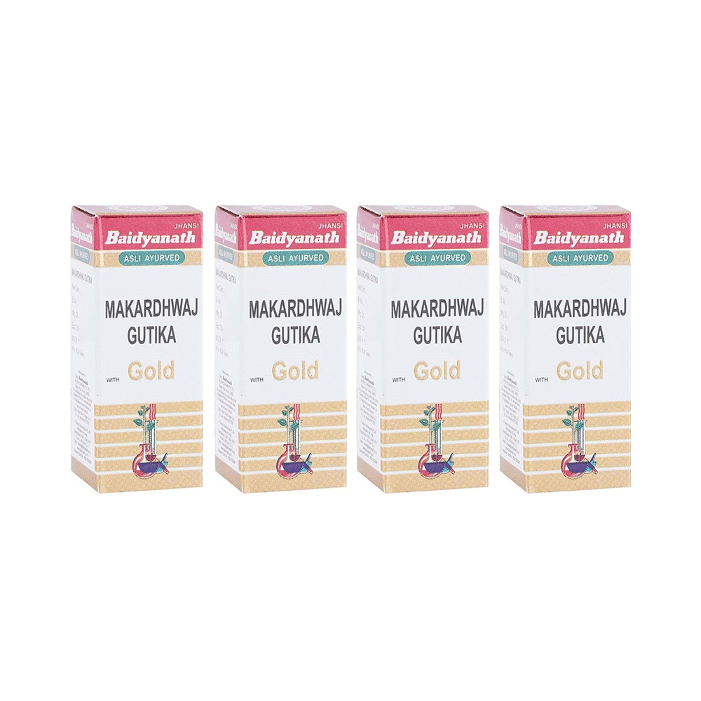 Baidyanath  Makardhwaj Gutika with Gold Tablet (1gm Each) - Image 1