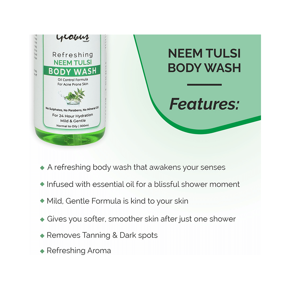 Globus Naturals Neem Tulsi Body Wash - Image 3