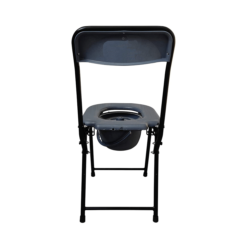 Fidelis Healthcare CC4 Portable Foldable Commode Chair & Bathing Chair with Backrest with Pot O Shape - Image 5