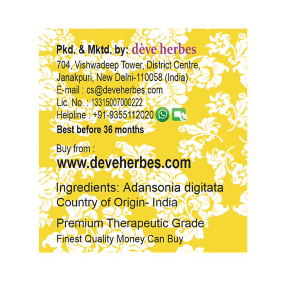Deve Herbes Pure Baobab  Oil with Dropper - Image 3