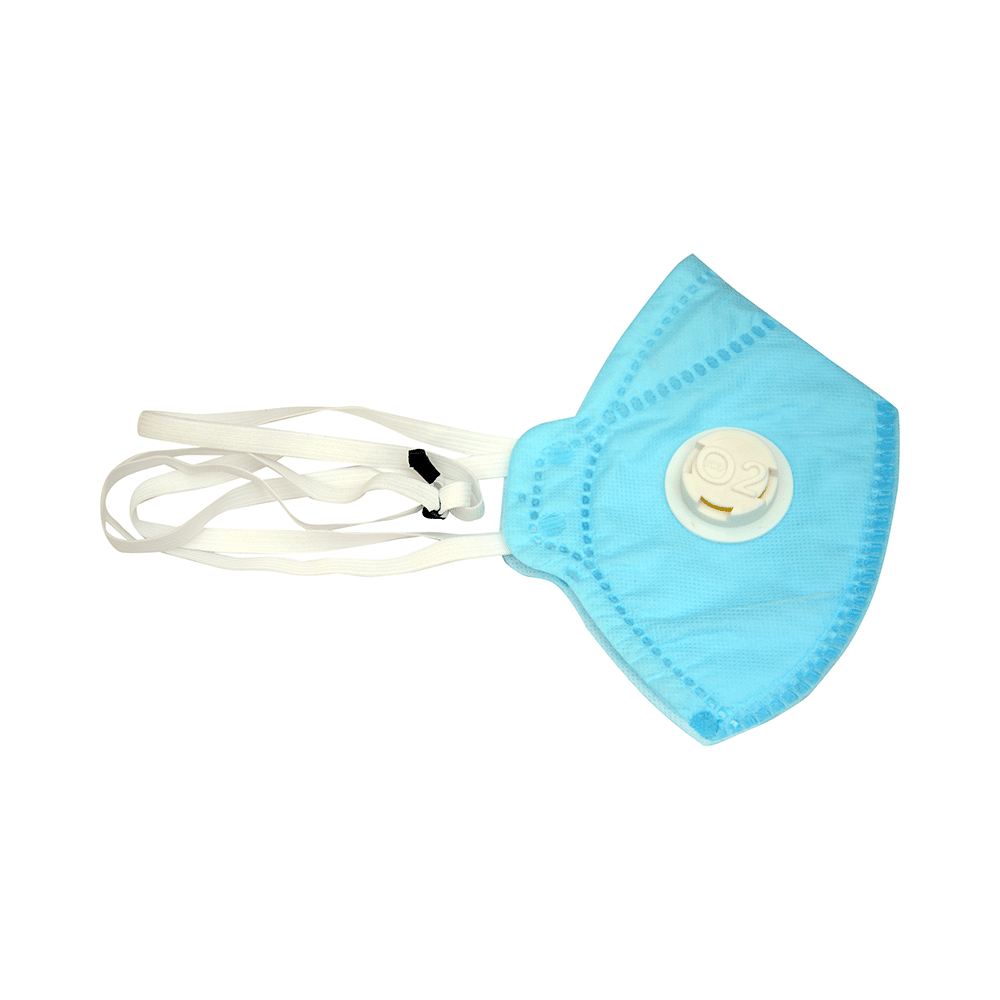 Dominion Care Non Woven 6 Layer Mask with Adjustable Elastic & Nose Pin Blue - Image 2