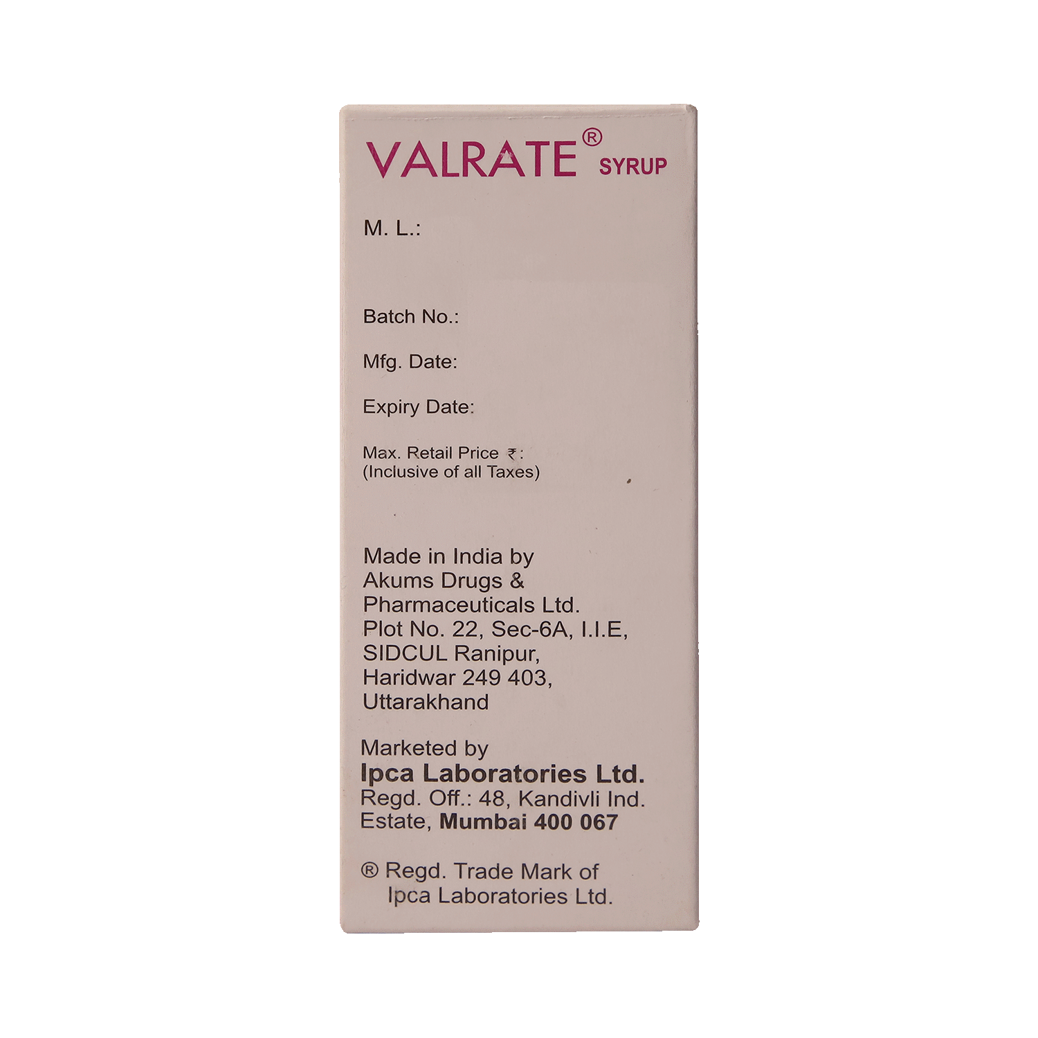 Valrate Syrup - Image 4