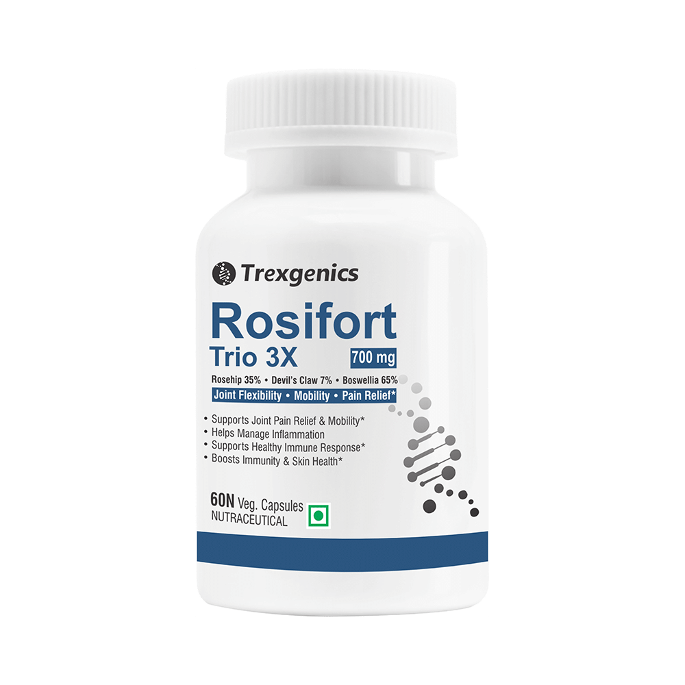 Trexgenics Rosifort Trio 3X 700mg Veg Capsule - Image 1