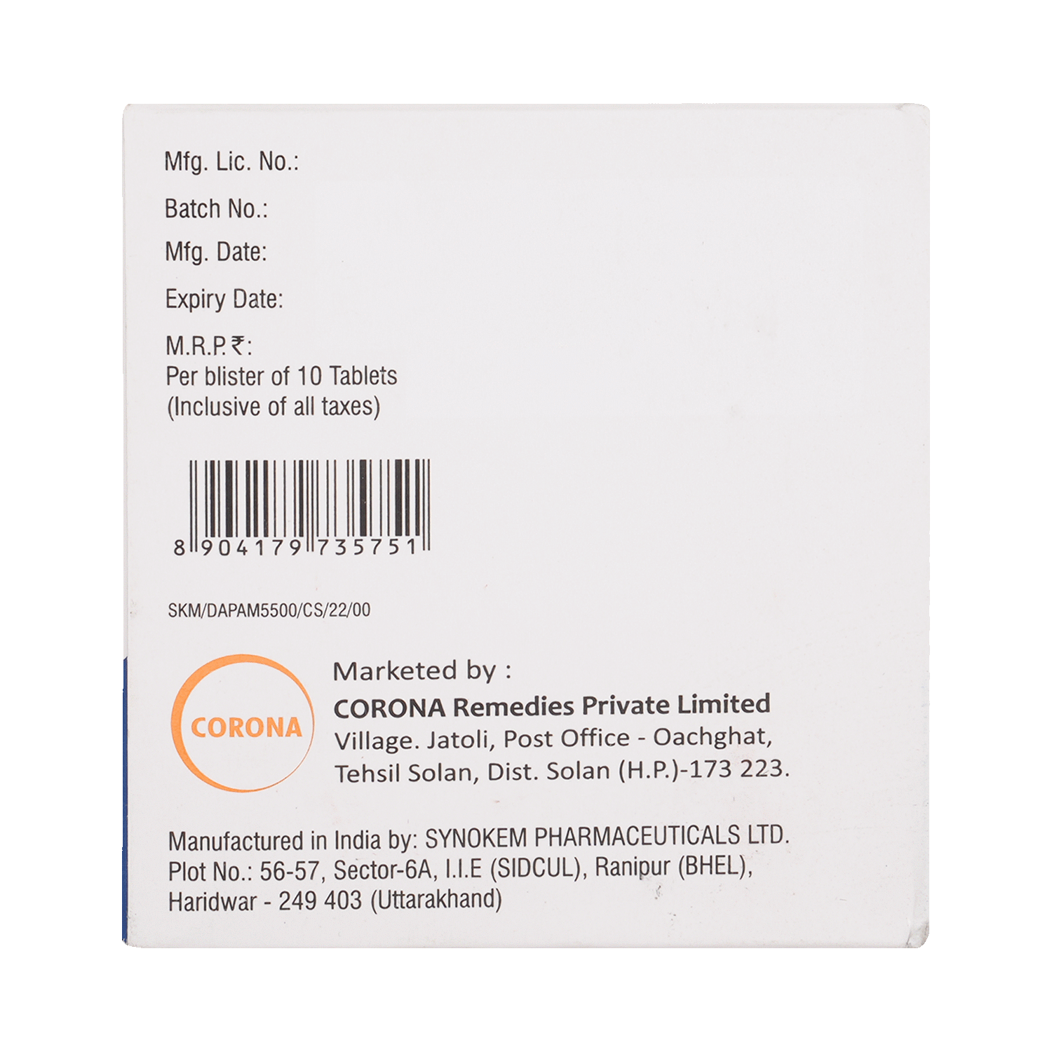 Dapabite M 5mg/500mg Tablet ER - Image 5