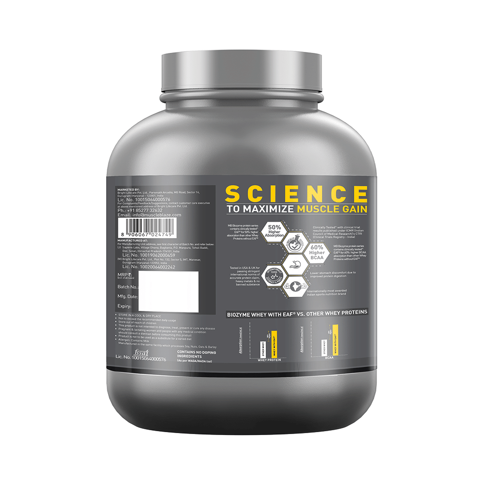MuscleBlaze Strawberry Flavour | Iso-Zero Isolate for Muscle Gain | With Zero Carbs | Improves Protein Absorption by 50% - Image 2