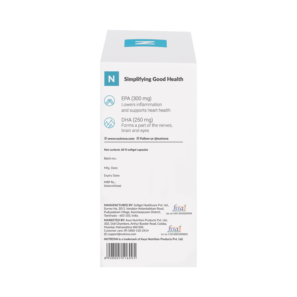 Nutrova Fish Oil 84 | Softgel Capsule for Heart, Brain and Eye Health - Image 3