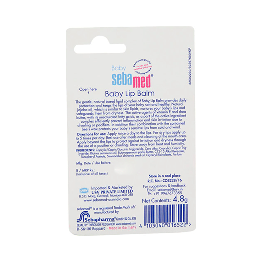 Sebamed Baby Lip Balm with Shea Butter, Jojoba oil & Vitamin E - Image 3