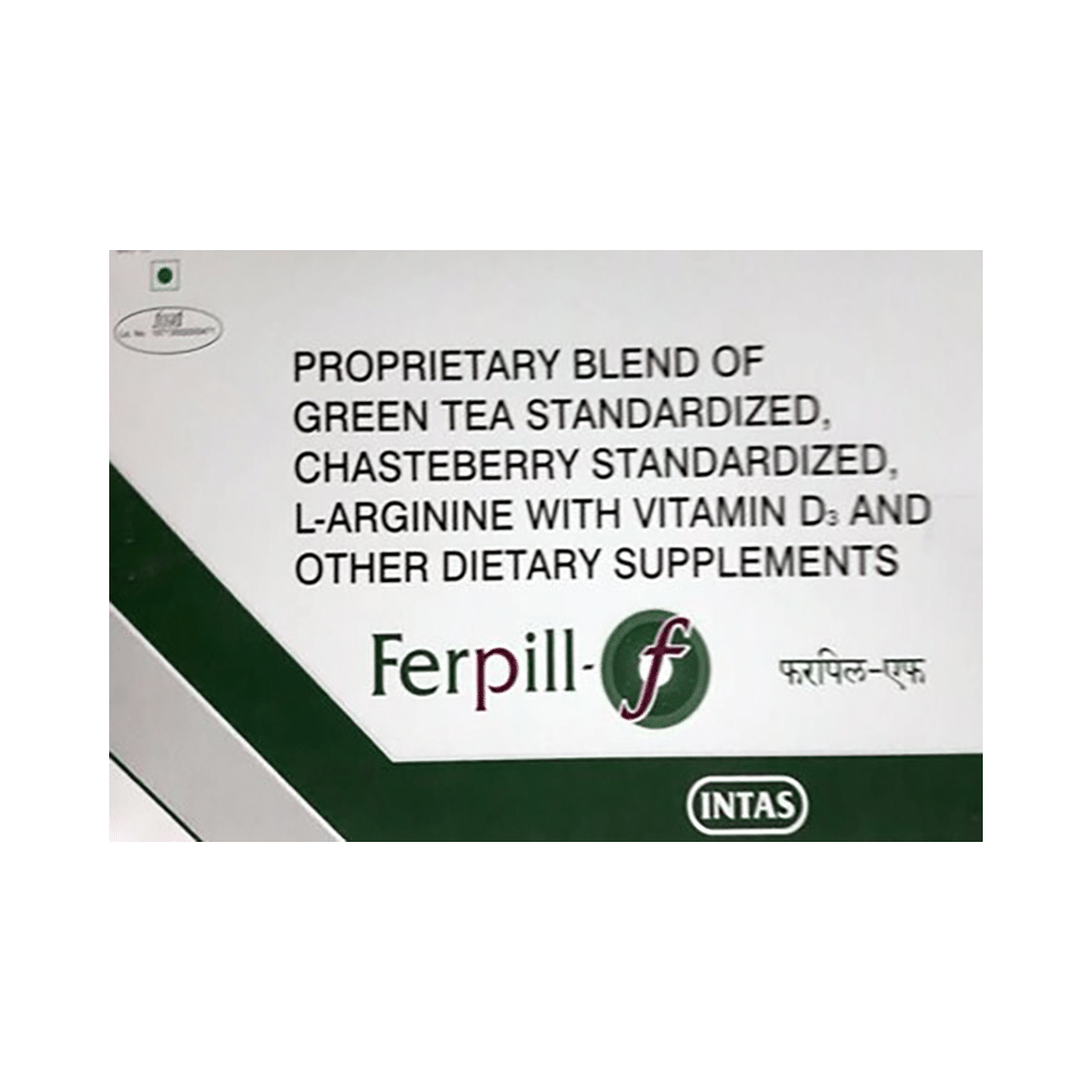 Ferpill-F Tablet with Green Tea Extract, Chasteberry, L-Arginine & Vitamin D3 - Image 1