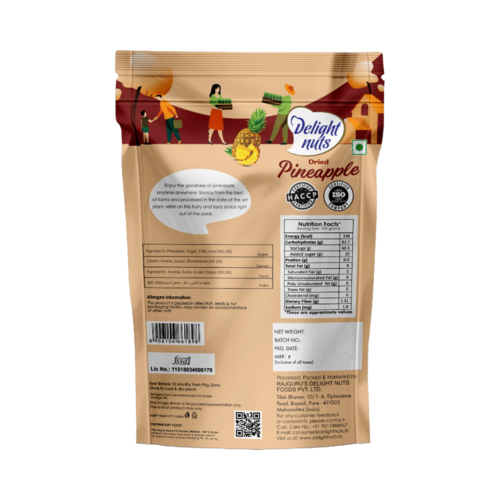 Delight Nuts Dried Pineapple - Image 2