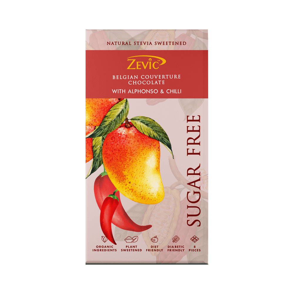 Zevic Belgian Couverture Chocolate | with Alphonso & Chilli - Image 1