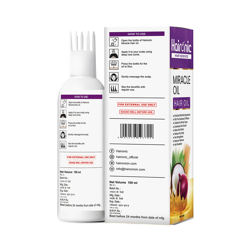 Haironic  Miracle Oil Hair Oil - Image 3