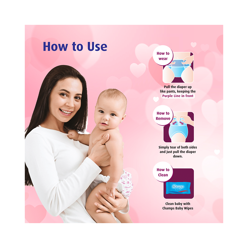 Champs Soft and Dry Pant Diaper Medium - Image 4