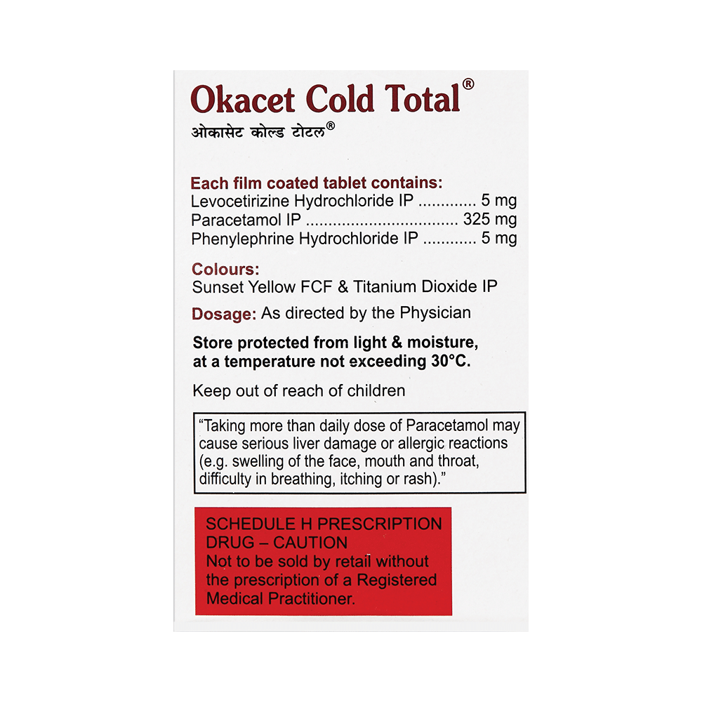 Okacet Cold Total Tablet - Image 2