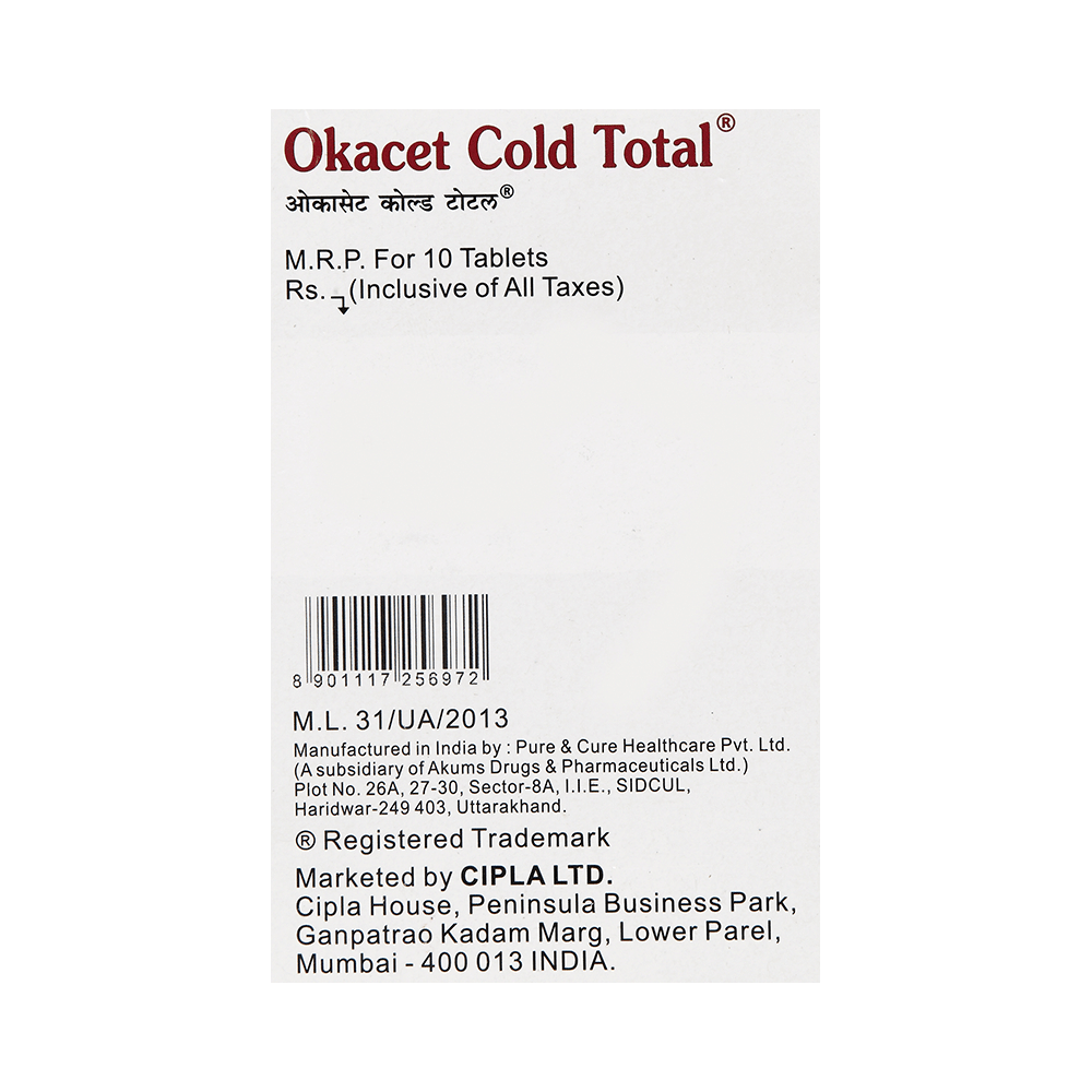 Okacet Cold Total Tablet - Image 3