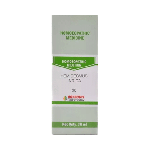 Bakson's Homeopathy Hemidesmus Indica  Dilution 30 - Image 1