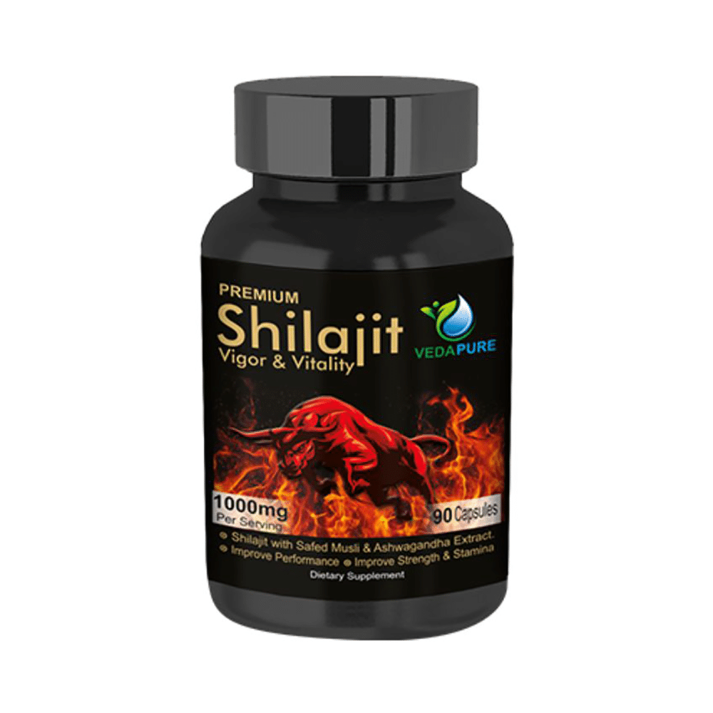 Vedapure Premium Shilajit 1000mg Capsule - Image 1