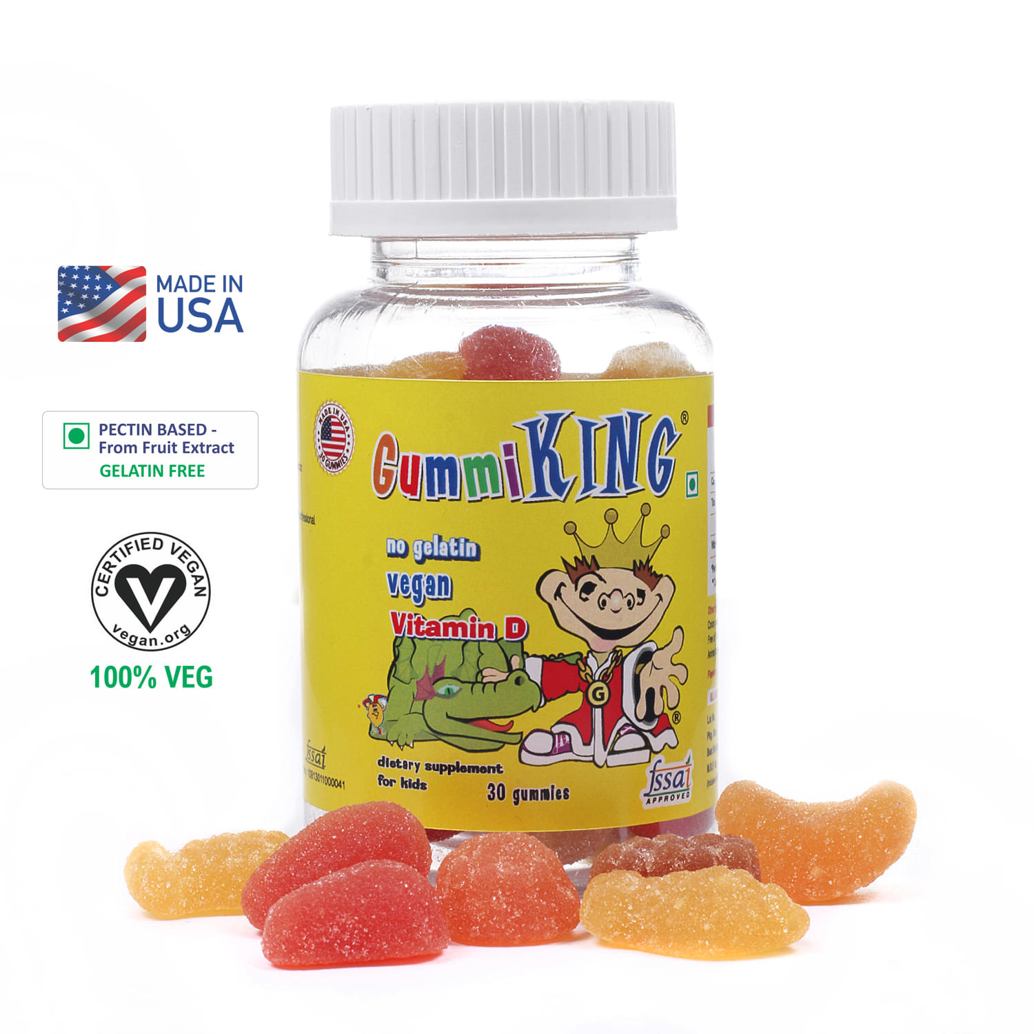 Gummiking Vitamin D gummies Good Source of Calcium Absorption Gummy