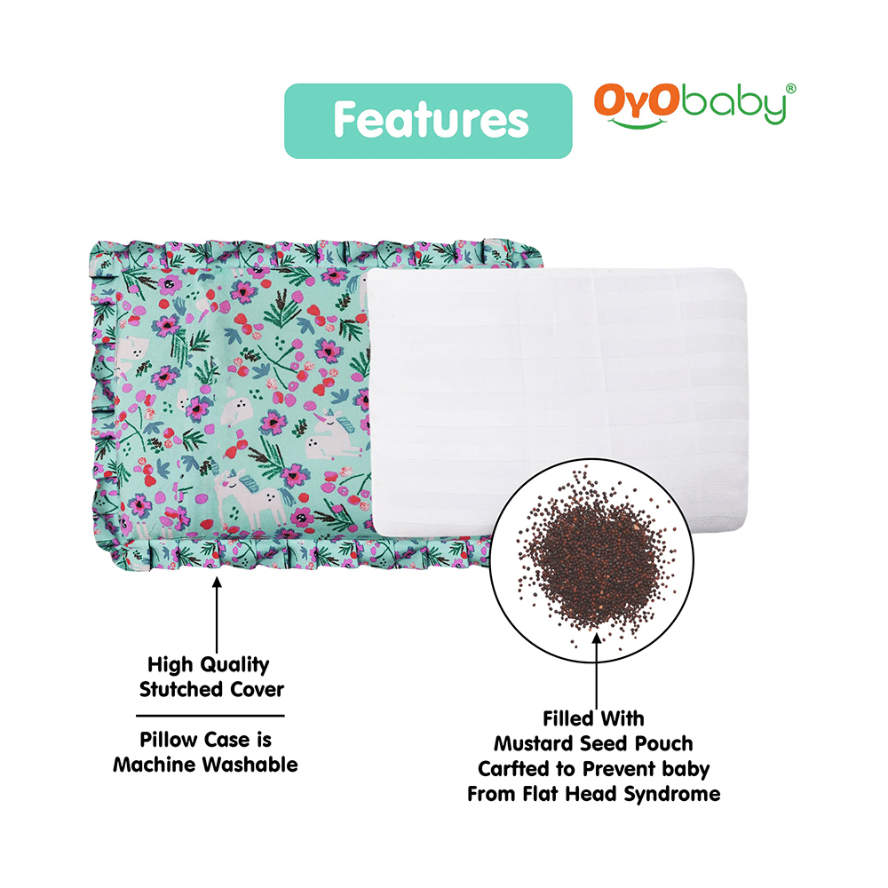 Oyo Baby Mustard Seeds Pillow Flower Print - Image 2