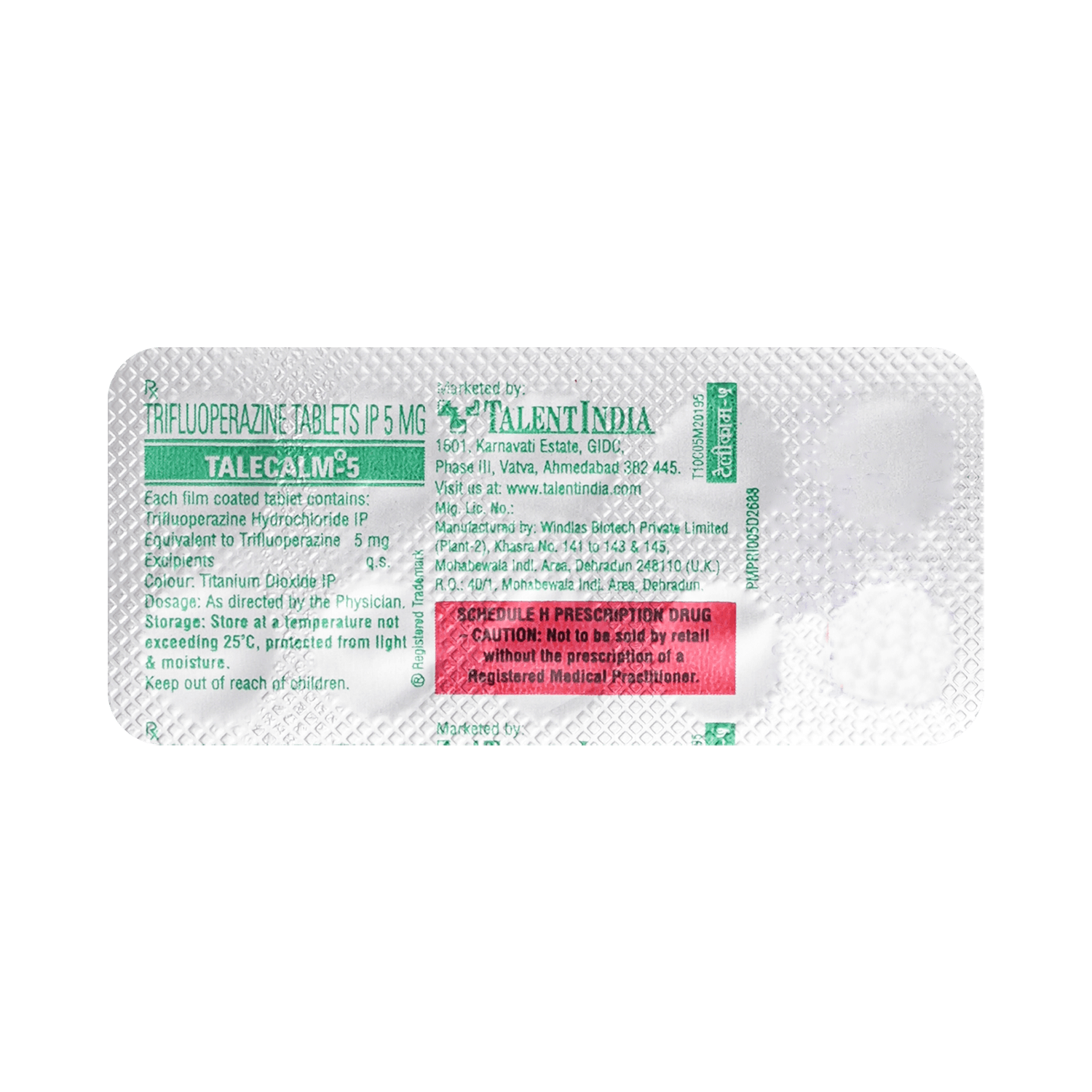 Talecalm 5mg Tablet - Image 5