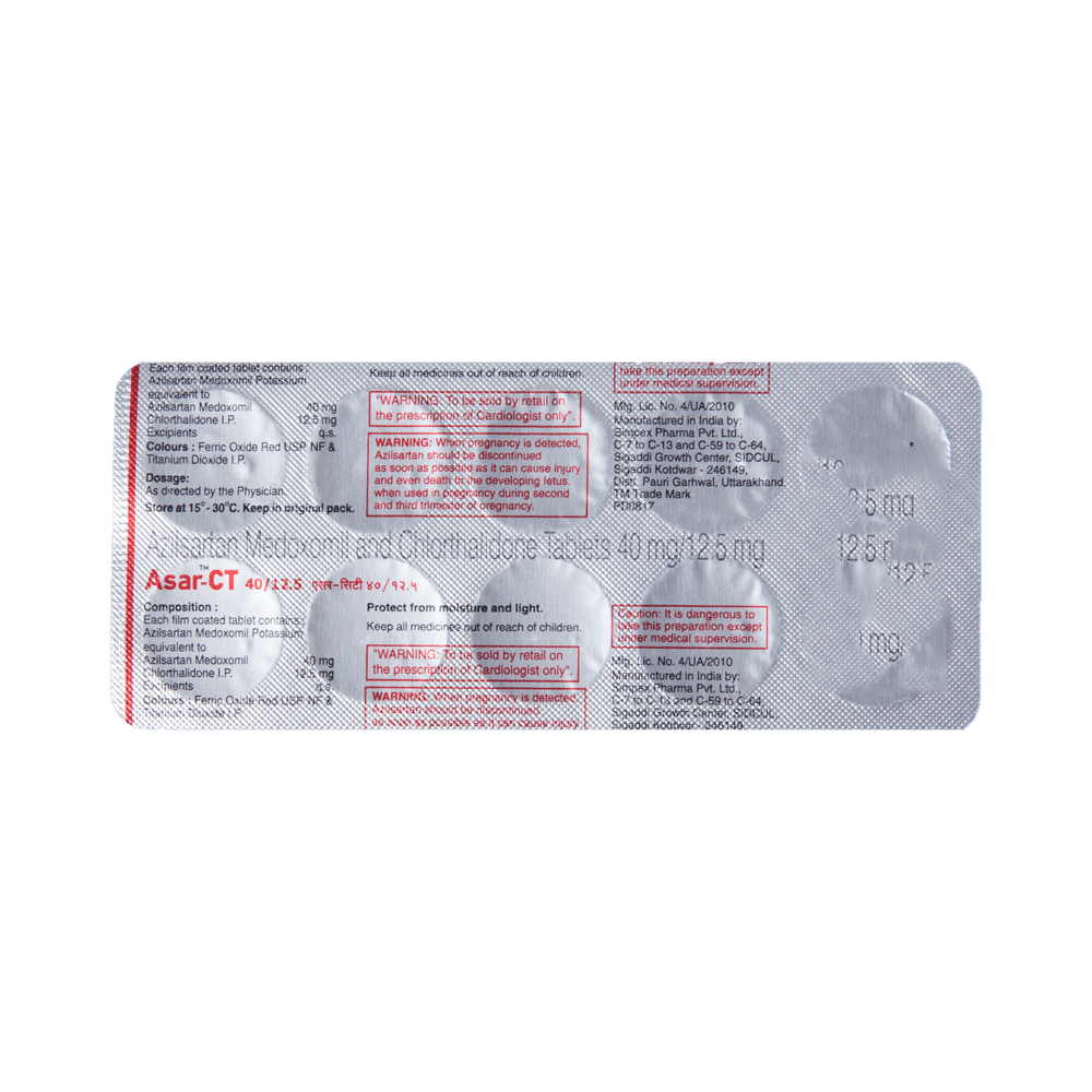Asar-CT 40/12.5 Tablet - Image 4