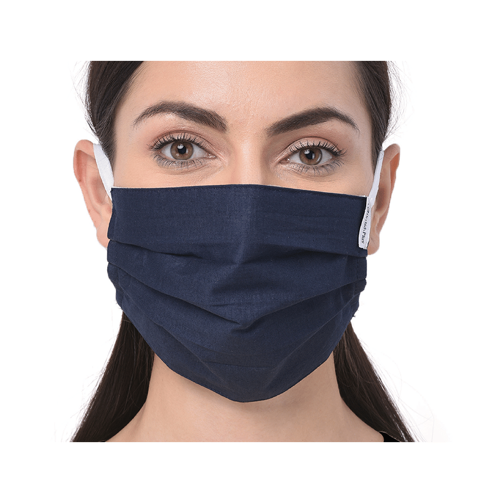 OrchidPlus 6 Ply Protect-T Face Mask Universal Navy Blue - Image 1