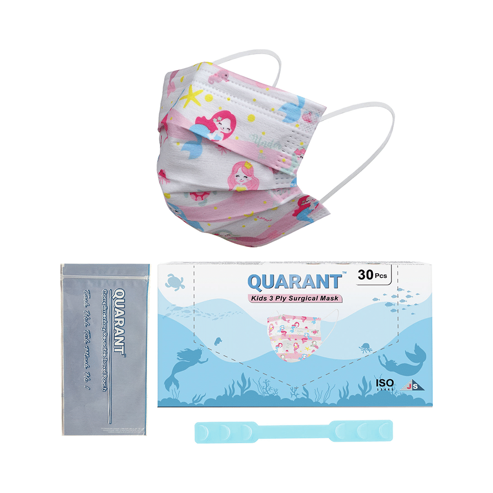 Quarant Kids 3 Ply Surgical Mask Princess Mermaid Design