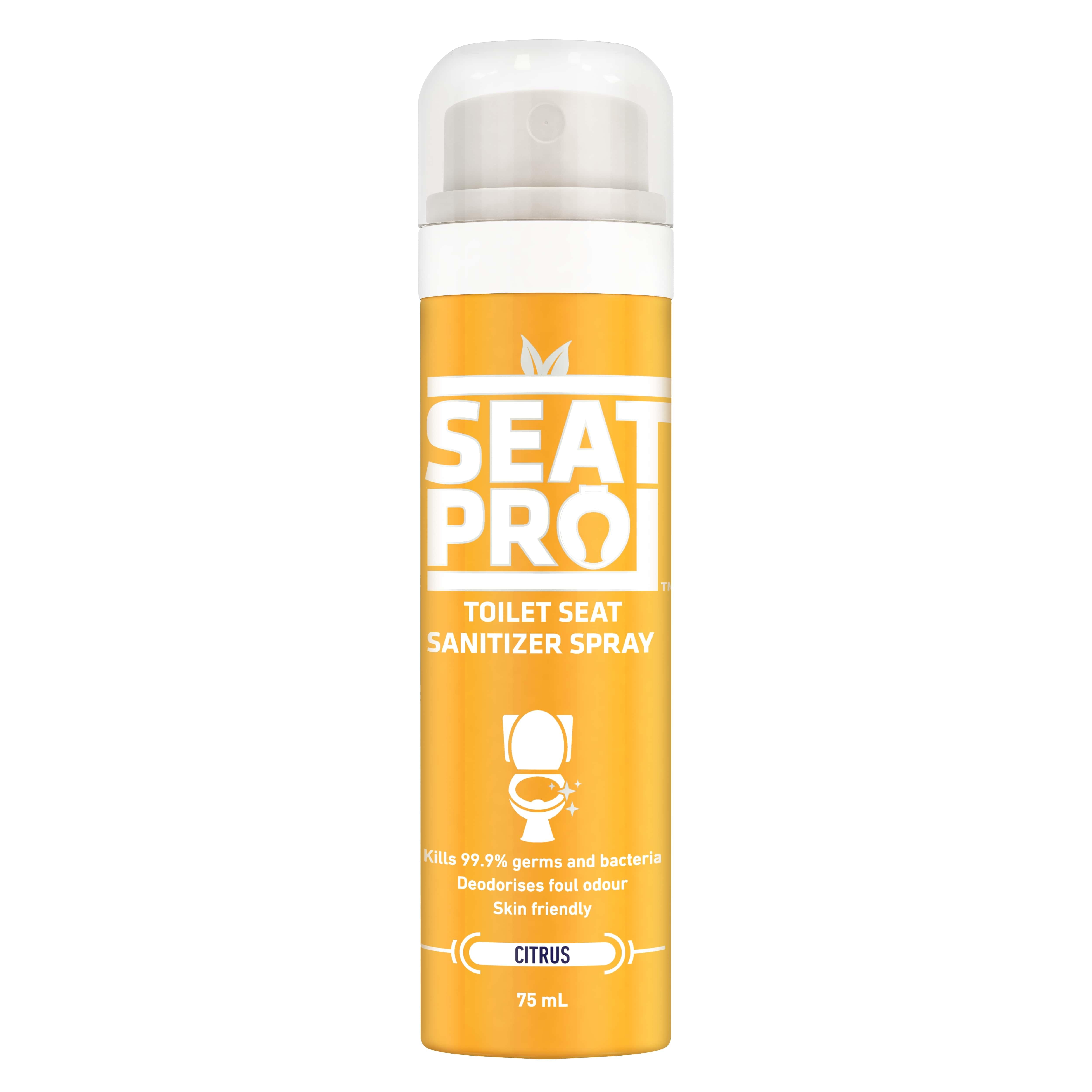Seat Pro Toilet Seat Sanitizer Spray (75ml Each) Citrus - Image 1