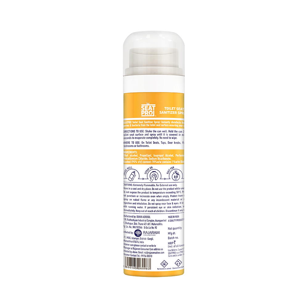 Seat Pro Toilet Seat Sanitizer Spray (75ml Each) Citrus - Image 3
