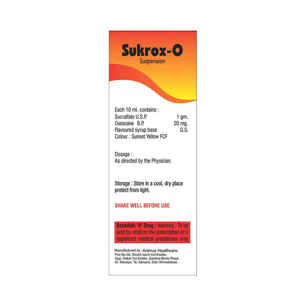 Sukrox-O Oral Suspension - Image 2