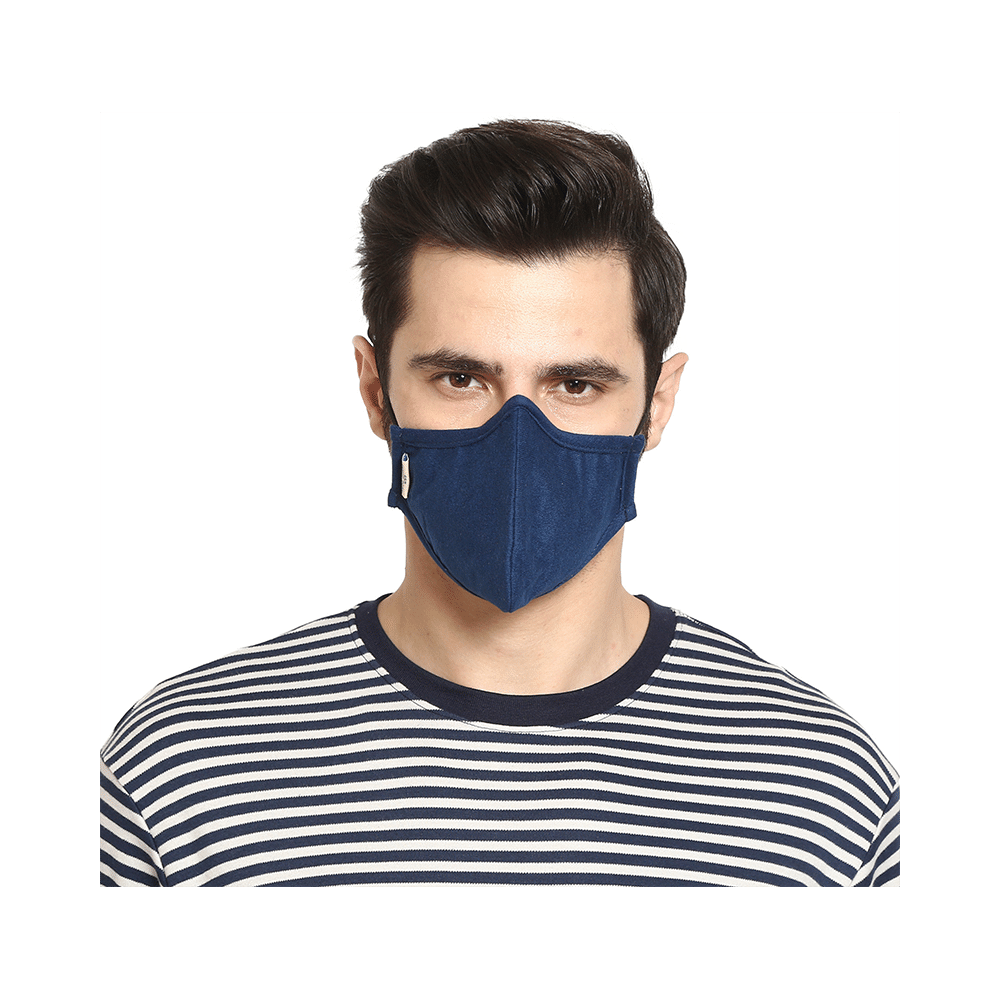 Advind Healthcare Smog-Guard N99 Pollution Mask without Valve Medium Blue - Image 5