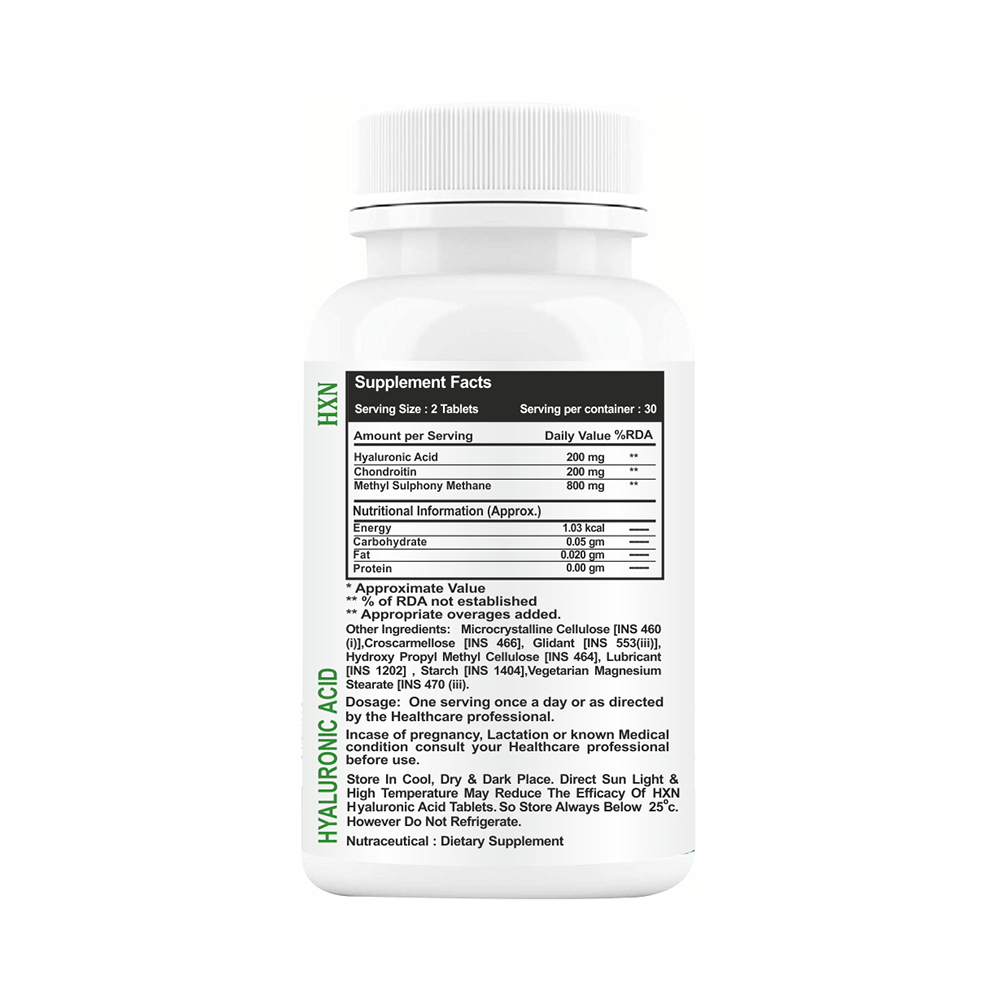 HXN Sugar Free Hyaluronic Tablet - Image 2