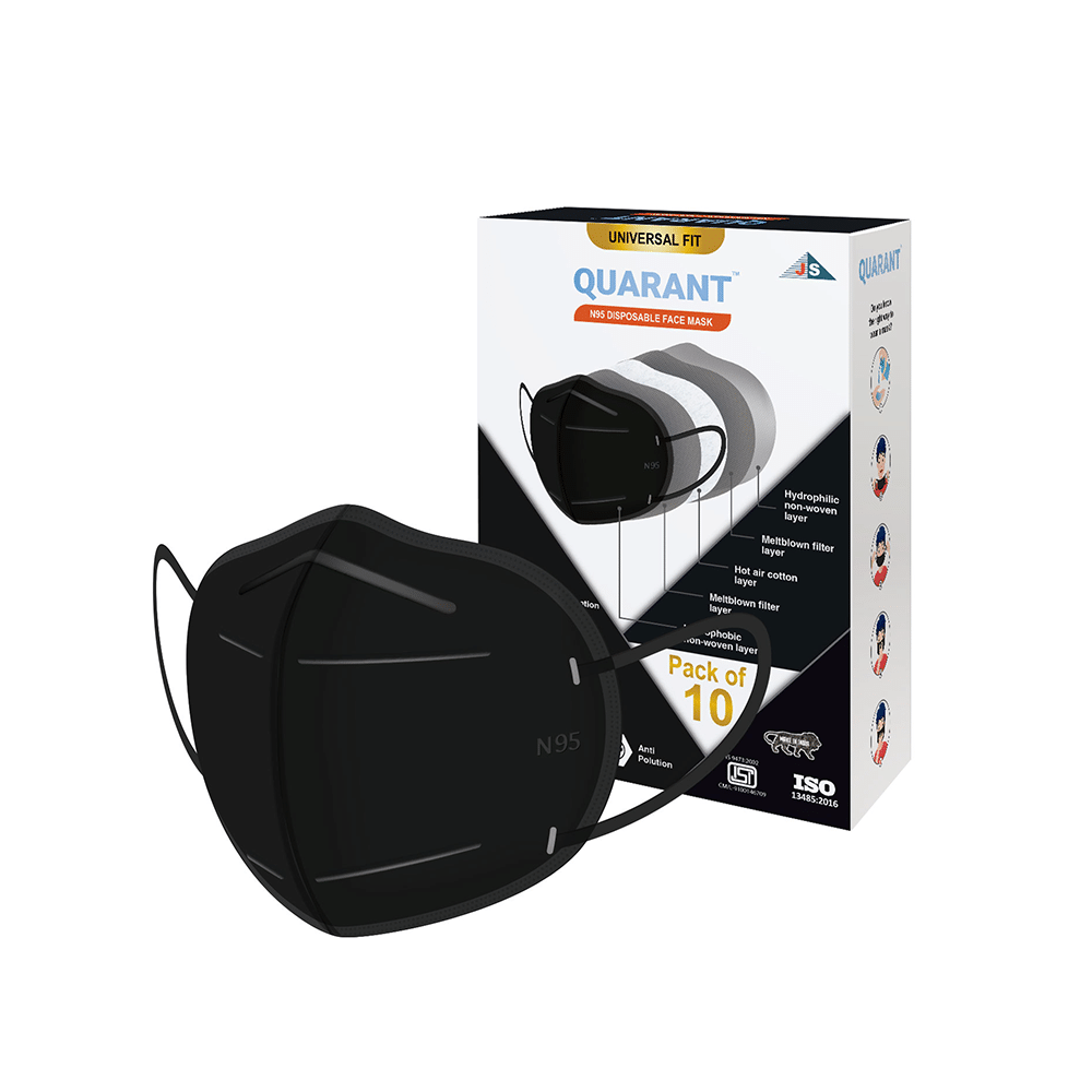 Quarant N95 Disposable Face Mask Black