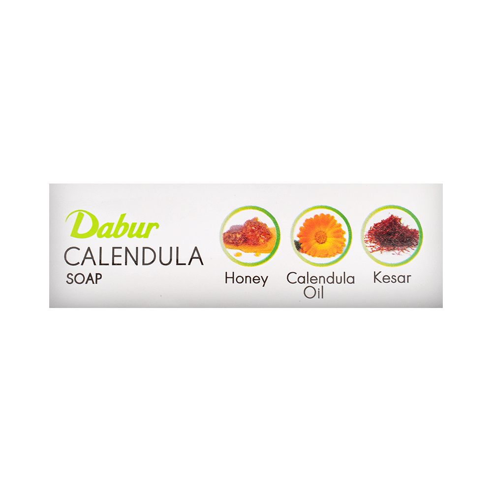 Dabur Calendula Soap | for Skin Whitening, Acne Control | Anti Ageing, Anti Fungal Soap - Image 4