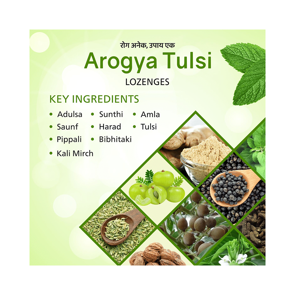 Arogya Tulsi Lozenges (6 Each) Ginger Mint - Image 6
