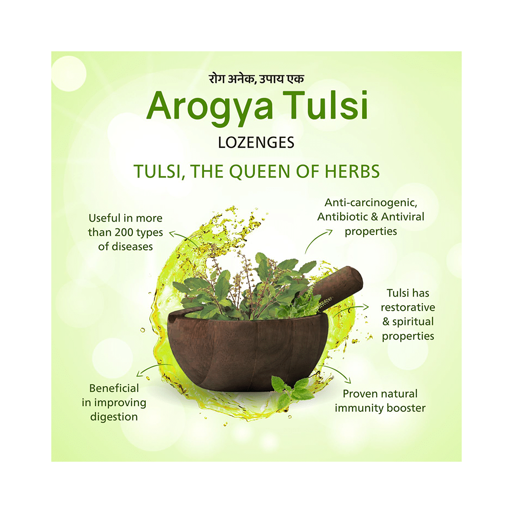 Arogya Tulsi Lozenges (6 Each) Ginger Mint - Image 4