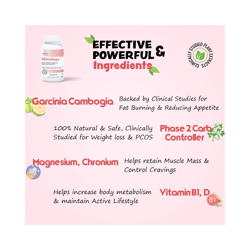 Curae Health & Lifestyle Slimology Weight Management Tablet - Image 3