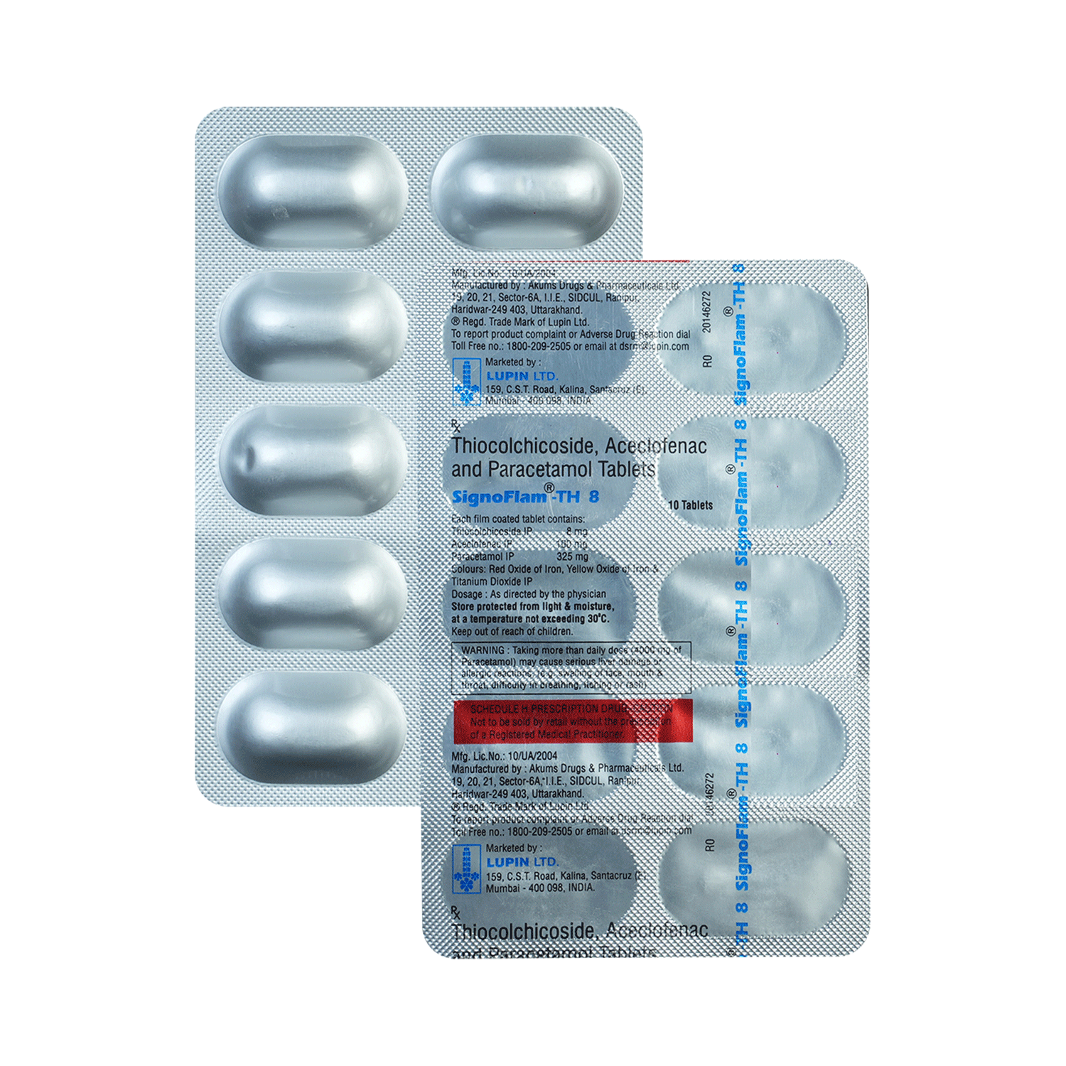 Signoflam TH 8mg/100mg/325mg Tablet - Image 1