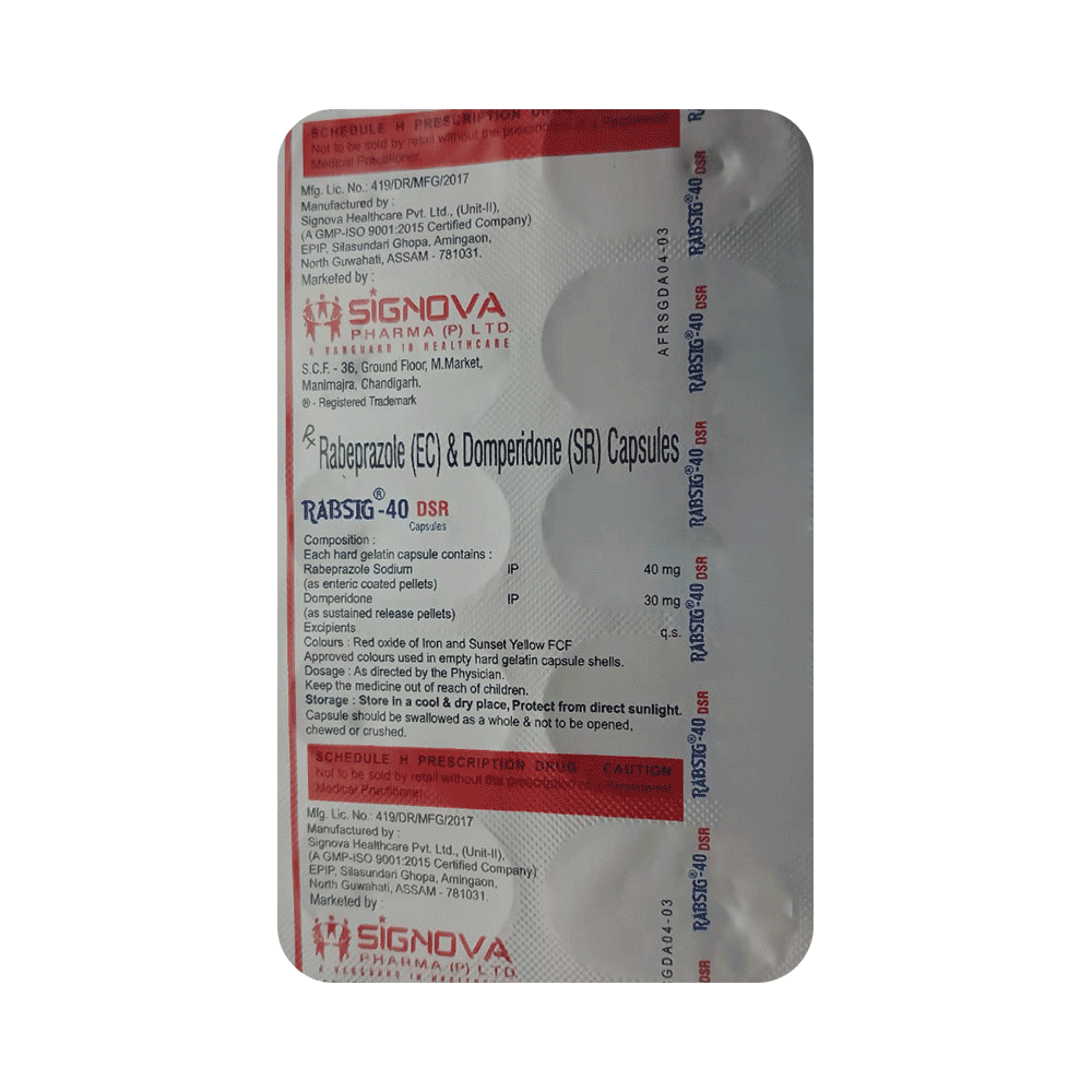 Rabsig 30mg/40mg Capsule SR - Image 1