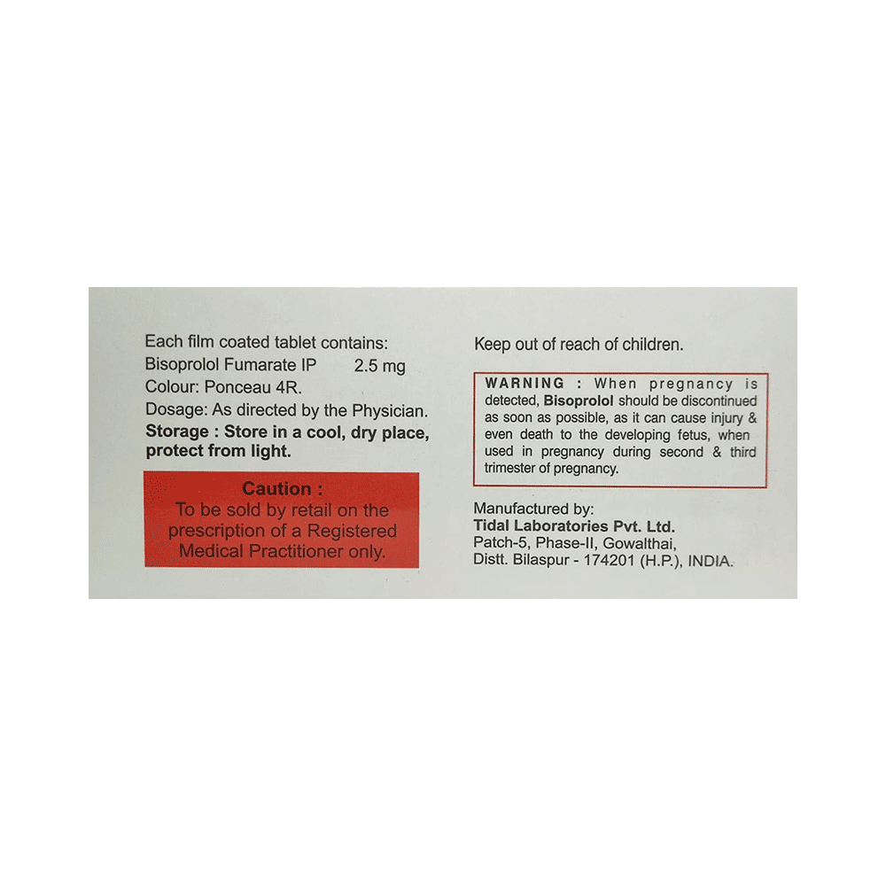 Bisoron 2.5mg Tablet - Image 2